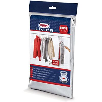 Domopak Living DOMO PAK LIVING 913006 Utrymmesbesparande väska, polyetylen/polyamid, transparent, 70 x 145 cm Domopak Living DOMO PAK LIVING 913006 Utrymmesbesparande väska, polyetylen/polyamid, transparent, 70 x 145 cm