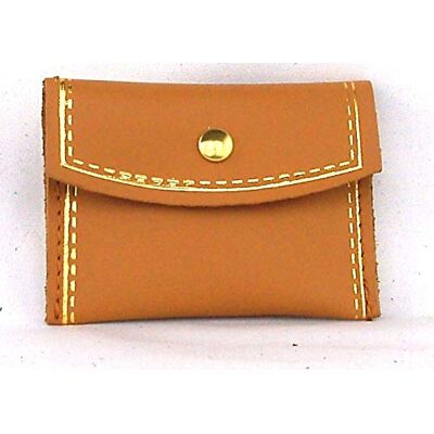 Adriatica Pelletteria Brun läderknapp pappershållare, guldprofil 8,5 x 6-färg 20-pack i lager Adriatica Pelletteria Brun läderknapp pappershållare, guldprofil 8,5 x 6-färg 20-pack i lager