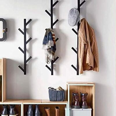 Premium Racks Premiumställ, klädhängare och hattställ – modern design – väggmonterad – snygg – (svart) Premium Racks Premiumställ, klädhängare och hattställ – modern design – väggmonterad – snygg – (svart)
