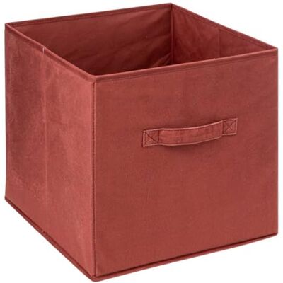 5 five simply smart Five Terracotta sammet förvaringslåda 31 x 31 x 31 cm 5 five simply smart Five Terracotta sammet förvaringslåda 31 x 31 x 31 cm