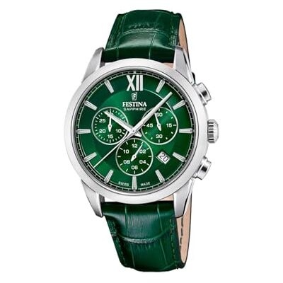 Festina SWISS MADE Swiss Cab, CRONO ESF, Verd F20041/3, Klassisk Festina SWISS MADE Swiss Cab, CRONO ESF, Verd F20041/3, Klassisk