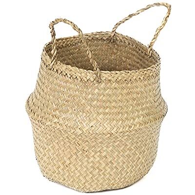 Compactor RAN8405 liten flätad korg, bukig form, 27 x 27 x 26 cm, natur Compactor RAN8405 liten flätad korg, bukig form, 27 x 27 x 26 cm, natur