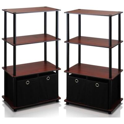 Furinno förvaringshyllor samtida Dark Cherry Furinno förvaringshyllor samtida Dark Cherry