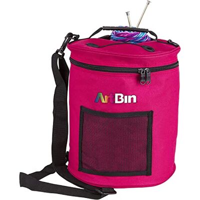 ArtBin Art Bin Garntrumma 6806SA Stickad och virkad tygväska, hallon ArtBin Art Bin Garntrumma 6806SA Stickad och virkad tygväska, hallon