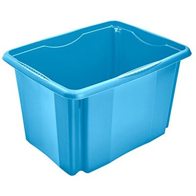 keeeper Förvaringslåda med vrid-/stapelsystem, 44,5 x 34,5 x 27 cm, 30 l, blå keeeper Förvaringslåda med vrid-/stapelsystem, 44,5 x 34,5 x 27 cm, 30 l, blå