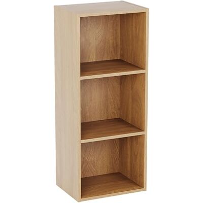 Vida Designs Oxford 3 nivåer kub bokhylla, ek trä hylla display förvaringsenhet kontor vardagsrum möbler Vida Designs Oxford 3 nivåer kub bokhylla, ek trä hylla display förvaringsenhet kontor vardagsrum möbler