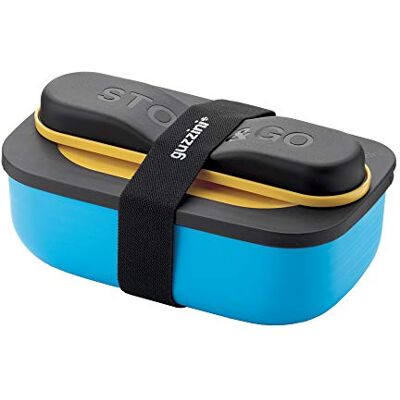 Guzzini STORE&GO, Lunchlåda med resebestick Gul/Blå, 20 x 12 x h7 cm 900ml 171102165 Guzzini STORE&GO, Lunchlåda med resebestick Gul/Blå, 20 x 12 x h7 cm 900ml 171102165