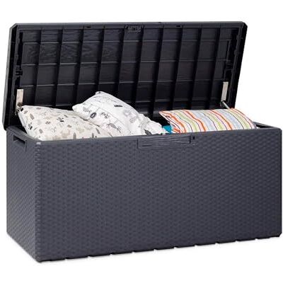 TOOMAX - Utomhusförvaringskista med sits och kudde - 340L TOOMAX - Utomhusförvaringskista med sits och kudde - 340L