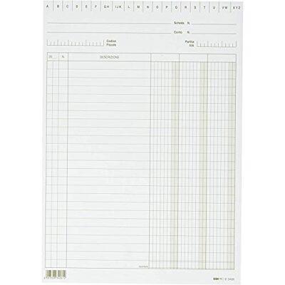 EDI PRO EDIPRO E3406VE 100 3-kolumnkort grön f.to 24x17 EDI PRO EDIPRO E3406VE 100 3-kolumnkort grön f.to 24x17