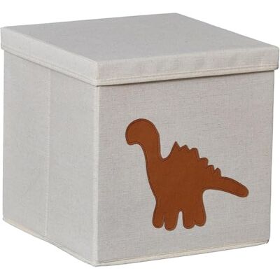 LOVE !T STORE !T LOVE IT STORE IT Premium förvaringslåda med lock – leksakslåda av tyg – stabil och dekorativ – beige dinosaurie 33 x 33 x 33 cm – perfekt för kallax och barnrum LOVE !T STORE !T LOVE IT STORE IT Premium förvaringslåda med lock – leksakslåda av tyg – stabil och dekorativ – beige dinosaurie 33 x 33 x 33 cm – perfekt för kallax och barnrum