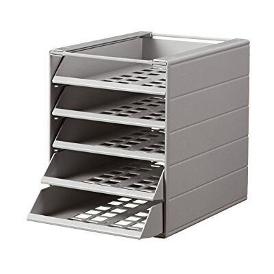 Durable 1712003050 blankettbox IDEALBOX BASIC, 5 fack, grå Durable 1712003050 blankettbox IDEALBOX BASIC, 5 fack, grå