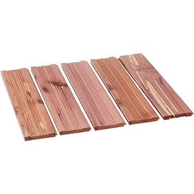 Household Essentials CedarFresh 25003-1 sammankopplade cederträ planka lådfoder set med 5, brun, 8,9 x 34 x 1,3 cm Household Essentials CedarFresh 25003-1 sammankopplade cederträ planka lådfoder set med 5, brun, 8,9 x 34 x 1,3 cm