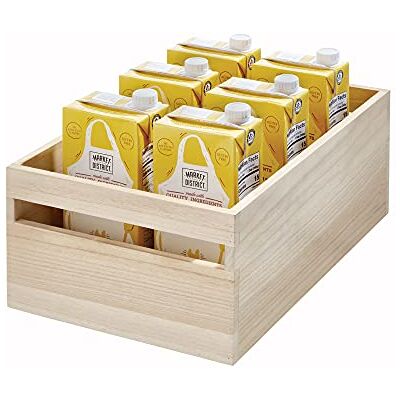 InterDesign iDesign EcoWood köksförvaringsbox, behållare tillverkad av miljövänligt Paulownia-trä, för kök, badrum och mer, beige, 38,1 x 25,4 x 15,7 cm InterDesign iDesign EcoWood köksförvaringsbox, behållare tillverkad av miljövänligt Paulownia-trä, för kök, badrum och mer, beige, 38,1 x 25,4 x 15,7 cm
