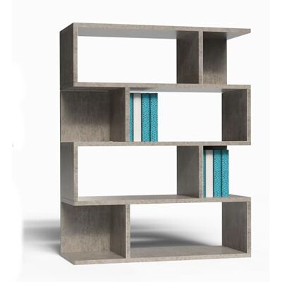 Mama Store Minimal mångsidig modulär avdelare bokhylla 4 hyllor LJUS CEMENT CM 70 x CM 115 x CM 20 Mama Store Minimal mångsidig modulär avdelare bokhylla 4 hyllor LJUS CEMENT CM 70 x CM 115 x CM 20