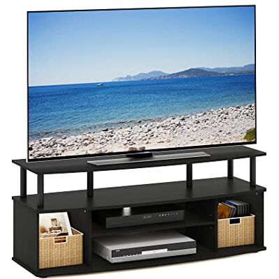 Furinno Stort nöjescenter rymmer upp till 55 tums TV, PVC, 40,1 (D) x 119,9 (B) x 49,8 (H) cm Furinno Stort nöjescenter rymmer upp till 55 tums TV, PVC, 40,1 (D) x 119,9 (B) x 49,8 (H) cm