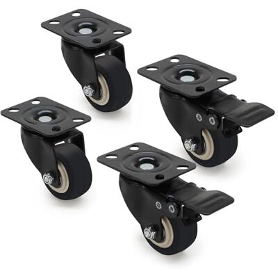 Waytex 37420 Set med 4 hjul för nätverk och skåp inklusive 2 hjul med broms, 4-punktsfäste, upp till 200 kg, diameter 50 mm total höjd 70 mm Waytex 37420 Set med 4 hjul för nätverk och skåp inklusive 2 hjul med broms, 4-punktsfäste, upp till 200 kg, diameter 50 mm total höjd 70 mm