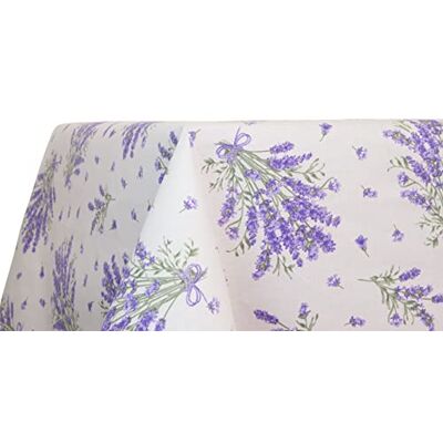 BIANCHERIAWEB bordsduk Kök och vardagsrum Design lavendel, Tillverkad i Italy, Bordsduk i 100% Bomull, 140x140 cm BIANCHERIAWEB bordsduk Kök och vardagsrum Design lavendel, Tillverkad i Italy, Bordsduk i 100% Bomull, 140x140 cm