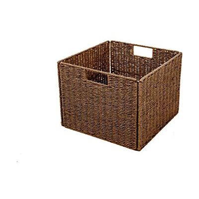 Trademark Innovations Varumärke innovation vikbar förvaring brun korg med järntrådram Trademark Innovations Varumärke innovation vikbar förvaring brun korg med järntrådram