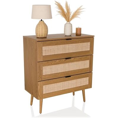 hjh LIVING Byrå BOHEO K Spånskiva med melaminhartsbeläggning Ek hjh LIVING Byrå BOHEO K Spånskiva med melaminhartsbeläggning Ek