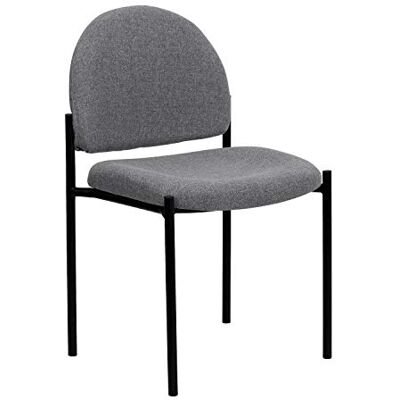 Stapbar stål sidostol från Flash Furniture - Grå tyg – 1 styck Stapbar stål sidostol från Flash Furniture - Grå tyg – 1 styck