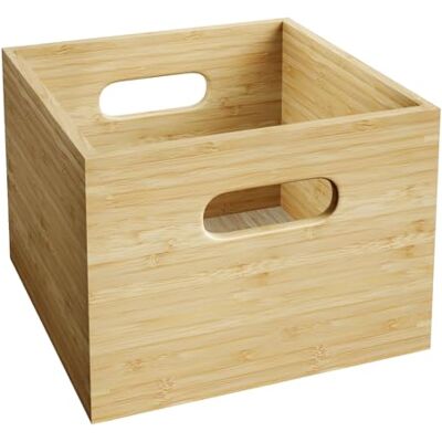 KabelDirekt KD Essentials – Förvaringslåda av bambu, stapelbar – mellanstor (praktisk, elegant, allsidig bambulåda för kontor, vardagsrum och kök, certifierat hållbart trä, naturfärgad) KabelDirekt KD Essentials – Förvaringslåda av bambu, stapelbar – mellanstor (praktisk, elegant, allsidig bambulåda för kontor, vardagsrum och kök, certifierat hållbart trä, naturfärgad)