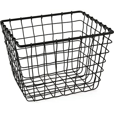 Gelco Design Fab förvaringskorg, trådbunden, metall, svart, 18 x 22 x 16,5 cm Gelco Design Fab förvaringskorg, trådbunden, metall, svart, 18 x 22 x 16,5 cm
