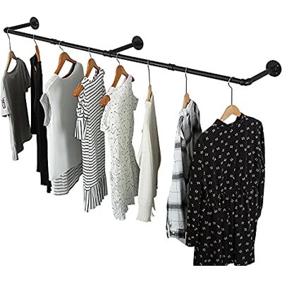 Oroonoko 72 tum industriell rörklädhängare väggmontering för hängande stång för tvättstuga upp till max belastning 61 kg svart (72 tum (1-pack)) Oroonoko 72 tum industriell rörklädhängare väggmontering för hängande stång för tvättstuga upp till max belastning 61 kg svart (72 tum (1-pack))