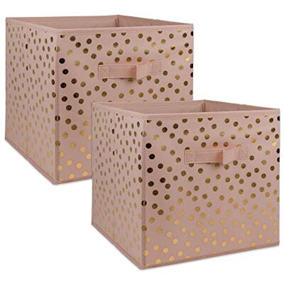 DII förvaringsfack med avtagbar botten, rosa/guld, liten (2) DII förvaringsfack med avtagbar botten, rosa/guld, liten (2)