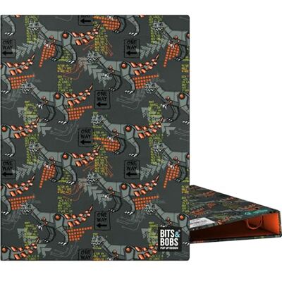 Grafoplás A5 ringpärm 4 runda ringar 20 mm laminerad glans Bits&Bobs Pop Up Design, Rex Perfekt för fjärde dokument, FSC-certifierad Grafoplás A5 ringpärm 4 runda ringar 20 mm laminerad glans Bits&Bobs Pop Up Design, Rex Perfekt för fjärde dokument, FSC-certifierad