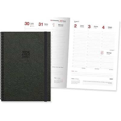 Ingraf Tokyo dagbok veckovy 17 x 24 svart 2025 Ingraf Tokyo dagbok veckovy 17 x 24 svart 2025