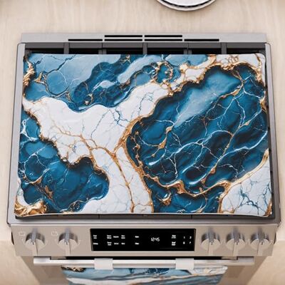 PETTI Artigiani Italiani Modernt kök med blå marmoreffekt, spisskydd för spishällar 40 x 70 cm, 100% Tillverkad i Italien PETTI Artigiani Italiani Modernt kök med blå marmoreffekt, spisskydd för spishällar 40 x 70 cm, 100% Tillverkad i Italien