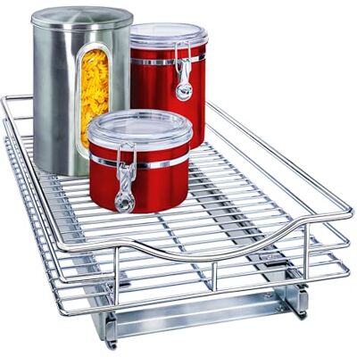 Lynk Professional ® utdragbar skåporganisatör, 28 cm x 45 cm utdragbara lådor för köksskåp – glidande utdragbara skafferihyllor – hemhyllarrangörer – livstids Ltd. Garanti, krom Lynk Professional ® utdragbar skåporganisatör, 28 cm x 45 cm utdragbara lådor för köksskåp – glidande utdragbara skafferihyllor – hemhyllarrangörer – livstids Ltd. Garanti, krom