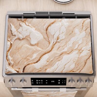 PETTI Artigiani Italiani Modernt kök med beige marmoreffekt, kokplattor 40 x 70 cm, 100% tillverkad i Italien PETTI Artigiani Italiani Modernt kök med beige marmoreffekt, kokplattor 40 x 70 cm, 100% tillverkad i Italien