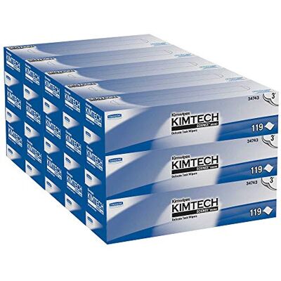 KIMTECH 7551 precisionstorkdukar, 1-lager, 15 dispentraskar x 196 torkdukar, vit KIMTECH 7551 precisionstorkdukar, 1-lager, 15 dispentraskar x 196 torkdukar, vit