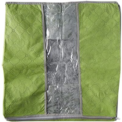 PARENCE . Set med 3 förvaringsfickor med handtag 50 x 45 x 30 cm/set med 3 förvaringsväskor med dragkedja förvaring av kläder, underkläder, kuddar, leksaker färg grön PARENCE . Set med 3 förvaringsfickor med handtag 50 x 45 x 30 cm/set med 3 förvaringsväskor med dragkedja förvaring av kläder, underkläder, kuddar, leksaker färg grön