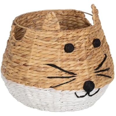 BigBuy Home Kattkorg vit svart beige naturfiber 41 x 41 x 38 cm BigBuy Home Kattkorg vit svart beige naturfiber 41 x 41 x 38 cm