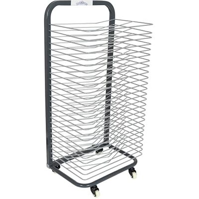 READY 2 LEARN konsttorkställ robust konstorganiserare för målningar och ritningar 25 hyllor stål 4 hjul 2 låshjul 96 cm H x 45 cm B READY 2 LEARN konsttorkställ robust konstorganiserare för målningar och ritningar 25 hyllor stål 4 hjul 2 låshjul 96 cm H x 45 cm B