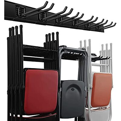 Wallmaster Garageförvaring verktyg organisering rack tunga verktyg garage organisation väggmontering hylla hängare med 6 krokar 48 tum spår maximal belastning 120 kg Wallmaster Garageförvaring verktyg organisering rack tunga verktyg garage organisation väggmontering hylla hängare med 6 krokar 48 tum spår maximal belastning 120 kg