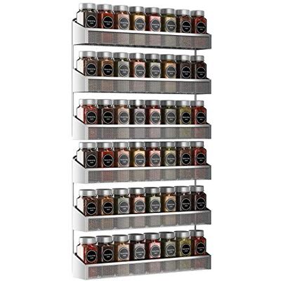 AULEDIO Bextsware 2-pack kryddhylla organiserare, 3 nivåer bänkstativ eller väggmonterad förvaringsställ hängande hylla för köksskåp, skåp, skafferidörr eller badrum dusch smink krom AULEDIO Bextsware 2-pack kryddhylla organiserare, 3 nivåer bänkstativ eller väggmonterad förvaringsställ hängande hylla för köksskåp, skåp, skafferidörr eller badrum dusch smink krom