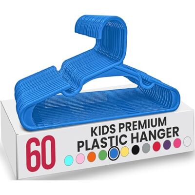 Utopia Home 60-pack barngalge – 29 cm plastgalge för garderob – perfekt för daglig användning (blå) Utopia Home 60-pack barngalge – 29 cm plastgalge för garderob – perfekt för daglig användning (blå)