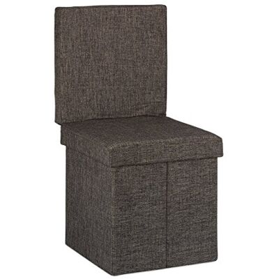 Relaxdays sittpall med ryggstöd, HxBxD: 73x38x38 cm, stabil sittkub, fotstöd, förvaringsbox, avtagbart lock, brun Relaxdays sittpall med ryggstöd, HxBxD: 73x38x38 cm, stabil sittkub, fotstöd, förvaringsbox, avtagbart lock, brun