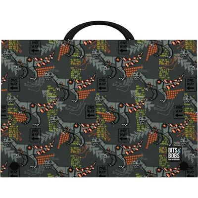Grafoplás Skolväska med handtag och tryckförslutning Polypropylen Folio Storlek 24,5 x 34,5 x 4 cm Samling med Bits & Bobs Pop Up Design Rex Perfekt för dina Extra skolor Grafoplás Skolväska med handtag och tryckförslutning Polypropylen Folio Storlek 24,5 x 34,5 x 4 cm Samling med Bits & Bobs Pop Up Design Rex Perfekt för dina Extra skolor