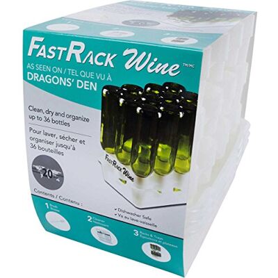 FastRack Flasktorkställ – alternativ till flasktorkningsträd; torka och förvara ditt vin eller bomber/belgiska flaskor; perfekt tillägg till ditt vinjäsningssats (12 två ställ och en bricka) FastRack Flasktorkställ – alternativ till flasktorkningsträd; torka och förvara ditt vin eller bomber/belgiska flaskor; perfekt tillägg till ditt vinjäsningssats (12 två ställ och en bricka)
