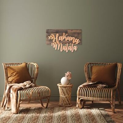 Wallity Elegant dekorativa väggtillbehör i trä, 38 x 58 cm, valnöt och koppar 50% trä (3 cm) och 50% metall (1,5 mm) väggmontering, unik design Wallity Elegant dekorativa väggtillbehör i trä, 38 x 58 cm, valnöt och koppar 50% trä (3 cm) och 50% metall (1,5 mm) väggmontering, unik design
