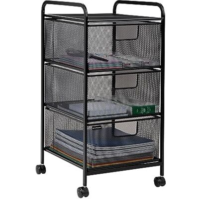 Mind Reader 3VERTM-BLK Black 3 Drawer Mind Reader 3VERTM-BLK Black 3 Drawer