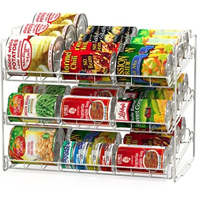 Deco Brothers Supreme, stapelbar konservhylla organisatör, vit Deco Brothers Supreme, stapelbar konservhylla organisatör, vit