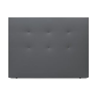 WIN REST Aurora sänggavel vadderad komfort höga sängar, trästruktur, konstläder, grå, 90 x 120 cm WIN REST Aurora sänggavel vadderad komfort höga sängar, trästruktur, konstläder, grå, 90 x 120 cm
