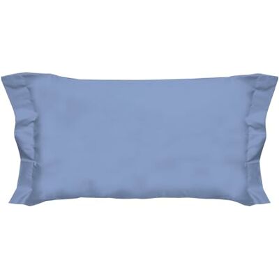 PENSIERI DELICATI Par örngott 52 x 82 cm med två fjäderbollar i enfärgad färg, tillverkad i Italien, ljusblå PENSIERI DELICATI Par örngott 52 x 82 cm med två fjäderbollar i enfärgad färg, tillverkad i Italien, ljusblå
