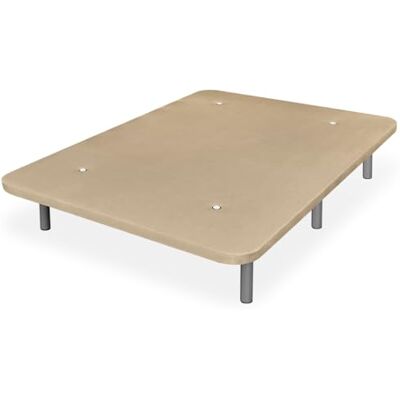 Somnia Descanso Extra robust 3D-täckt botten med hög stabilitet och 5 tvärstänger + 6 x 25 x gängade metallben, 90 x 190, beige Somnia Descanso Extra robust 3D-täckt botten med hög stabilitet och 5 tvärstänger + 6 x 25 x gängade metallben, 90 x 190, beige