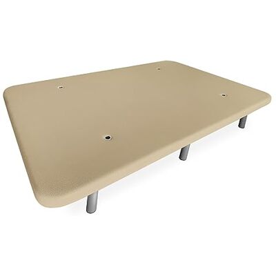 Somnia Descanso Förstärkt 3D stoppad bas, Stor stabilitet med 5 tvärstänger med ventilationsventiler och 6 gängade metallben 27cm, 105x190, Beige Somnia Descanso Förstärkt 3D stoppad bas, Stor stabilitet med 5 tvärstänger med ventilationsventiler och 6 gängade metallben 27cm, 105x190, Beige